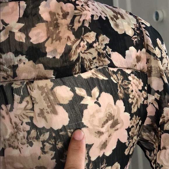 Band of Gypsies Surplice Floral Print Dress - Picture 5 of 8